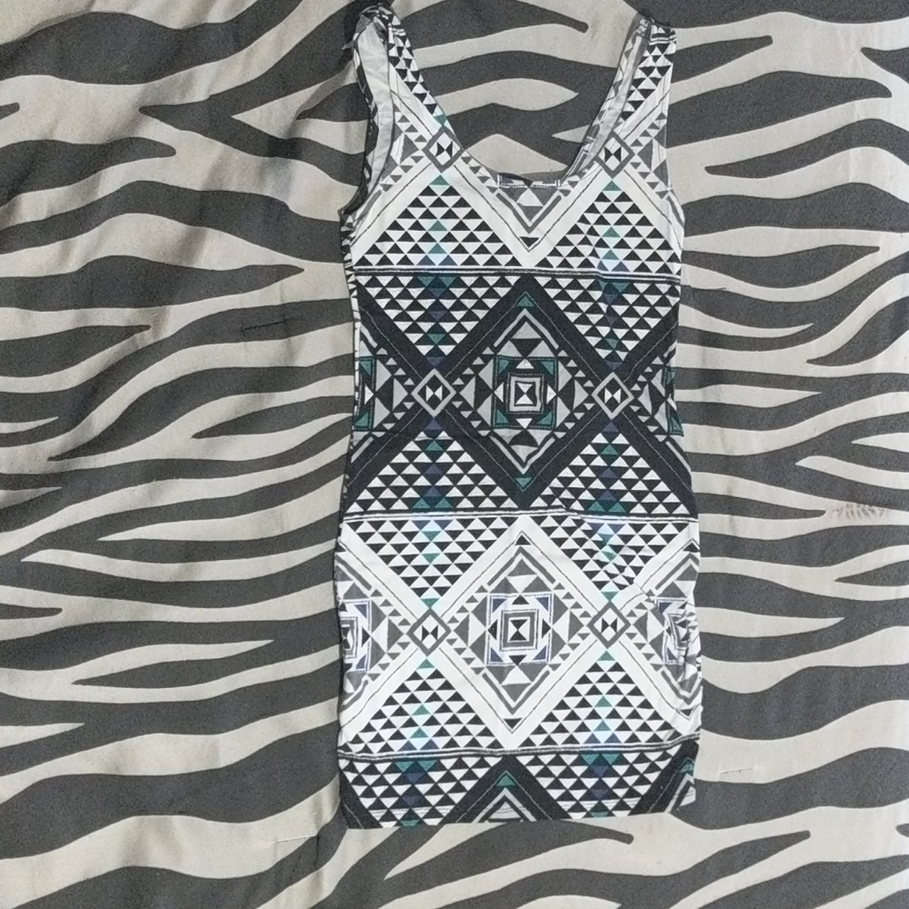 Geo print dress